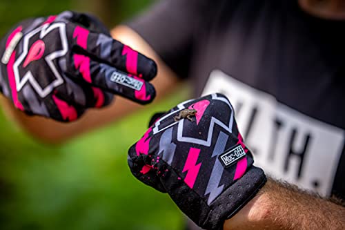 Muc Off Bolt MTB Gloves, L - Slip-On Cycling Gloves for MTB/BMX/Gravel/Road Bikes - Touch Screen Compatible Mountain Bike Gloves for Men and Women