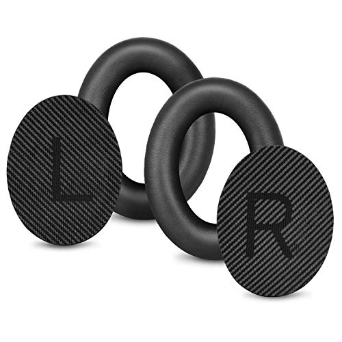 Professional Replacement Ear Pads for Bose QuietComfort 35 QC15 QC25 QC2 QC35/ Ae2 Ae2i Ae2w SoundTrue & SoundLink Over-Ear/Around-Ear Headphones/Soft Protein Leather (Black)