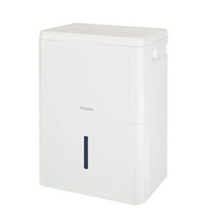 Haier 50 Pint Portable Dehumidifier with Pump, Perfect for Bedroom, Basement & Garage, Ideal for High Humidity or Wet Areas, Built-in Pump, Energy Star Certified, White