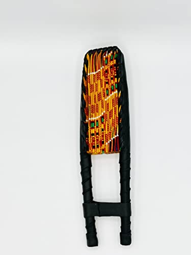 Shophaven African Fan 2, African Ankara Print Fan, Ankara Handheld Fan, Afrocentric Foldable Fan, African Kente Print Fan