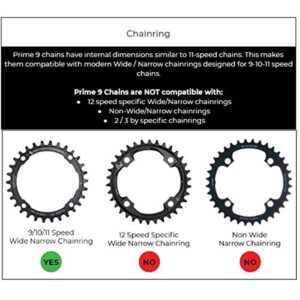 Box Three 1x9 Prime 9 Wide Range (11-46T) Multi-Shift Cycling Groupset Mountain Bike - Matte Black, 9 Speed 1x Drivetrain with Shifter, Derailleur, Freehub Cassette, Chain Components