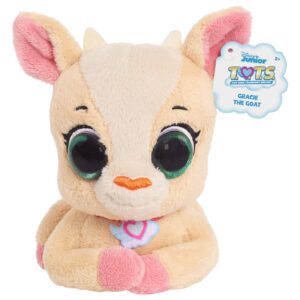 T.O.T.S Disney Junior Gracie The Goat, 6-inch Bean Plush, Officially Licensed Kids Toys for Ages 3 Up, Gifts and Presents by Just Play