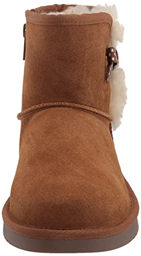 Koolaburra by UGG Unisex-Child T Victoria Mini DOTS Boot, Chestnut, 7 Toddler