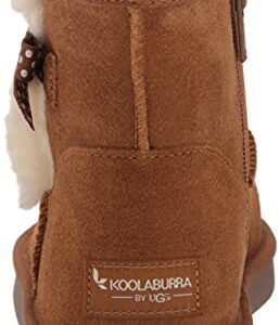 Koolaburra by UGG Unisex-Child T Victoria Mini DOTS Boot, Chestnut, 7 Toddler