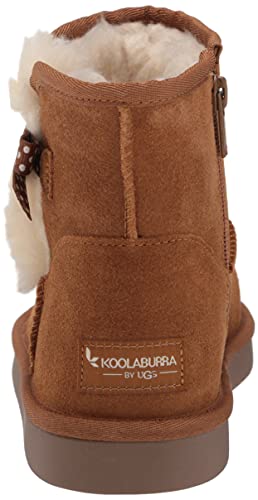 Koolaburra by UGG Unisex-Child T Victoria Mini DOTS Boot, Chestnut, 7 Toddler