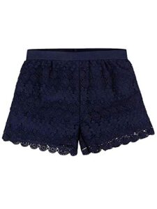 mayoral 20-06251-030 - guipur shorts for girls 18 years navy