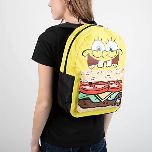 Bioworld Spongebob Squarepants Mixblock Krabby Patty Adult Laptop Backpack