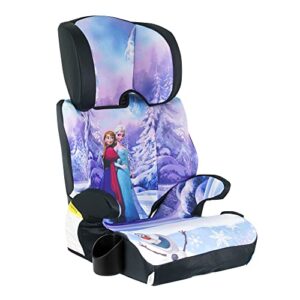 KidsEmbrace High Back Booster Car Seat, Disney Frozen Elsa and Anna Purple, White, Blue