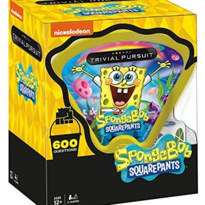 Trivial Pursuit SpongeBob SquarePants Quickplay Edition | Trivia Game Questions from Nickelodeon's SpongeBob SquarePants | 600 Questions & Die in Travel Container | Officially Licensed SpongeBob Game