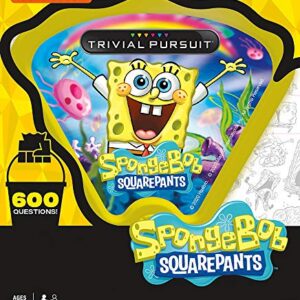 Trivial Pursuit SpongeBob SquarePants Quickplay Edition | Trivia Game Questions from Nickelodeon's SpongeBob SquarePants | 600 Questions & Die in Travel Container | Officially Licensed SpongeBob Game