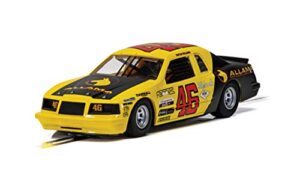 scalextric ford thunderbird 'allama' #46 1:32 slot race car c4088 yellow, black, red, white