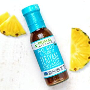 Primal Kitchen No-Soy Teriyaki Sauce Variety Pack, Whole30 Approved, Certified Paleo, and Keto Certified, Includes 1 Island Teriyaki & 1 Original No Soy Teriyaki