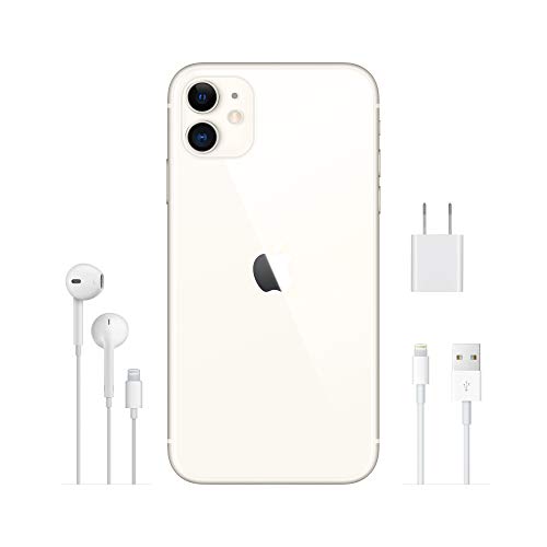 Apple iPhone 11 [128GB, White] + Carrier Subscription [Cricket Wireless]