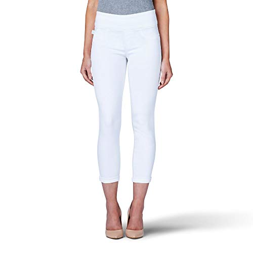 Rock & Republic Womens Denim Rx Fever Stretch Crop Capri Jeans, Antidote-White, 10 US