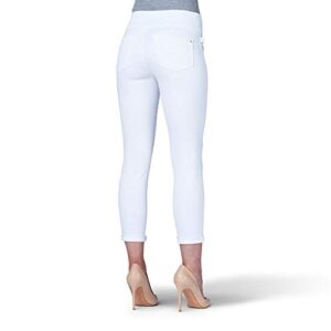 Rock & Republic Womens Denim Rx Fever Stretch Crop Capri Jeans, Antidote-White, 10 US