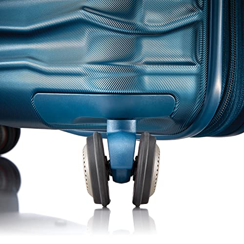 Samsonite Stryde 2 Hardside Expandable Luggage with Spinners, Deep Teal, Checked-Large Glider