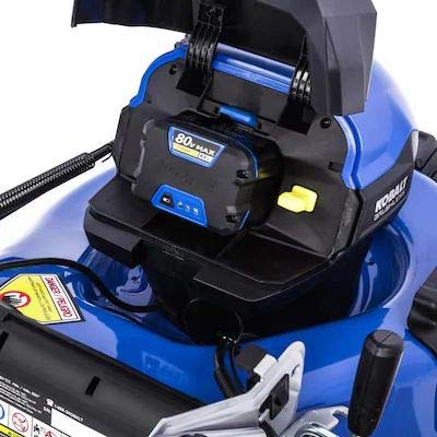 Kobalt 80-Volt Max Brushless Lithium Ion Self-propelled 21-in Cordless Electric Lawn Mower (6.0 ah Battery and Charger Included)
