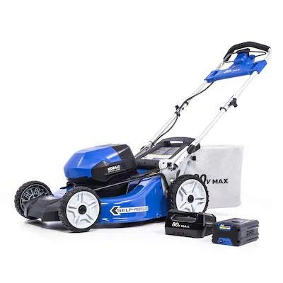 Kobalt 80-Volt Max Brushless Lithium Ion Self-propelled 21-in Cordless Electric Lawn Mower (6.0 ah Battery and Charger Included)