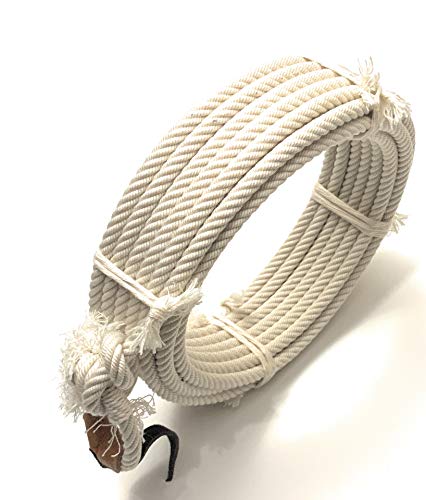 EL CHARRO Kids Western Cowboy Lasso Rope Lariat, 25 ft Ranch Cotton Rope SOGA Reata