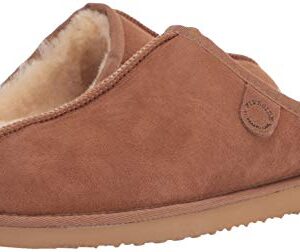 Fireside by Dearfoams Men's Grafton Genuine Shearling Water Resistant Indoor/Outdoor Clog