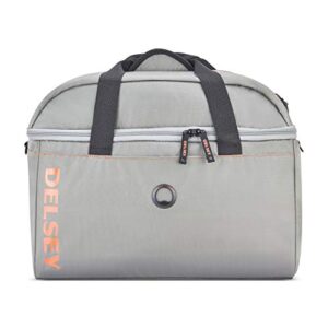 delsey paris egoa travel duffel bag made from 100% recycled materials, light gray, 18 inch