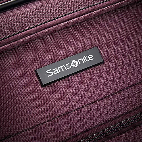 Samsonite Ascella X Softside Expandable Luggage with Spinners, Plum, Checked-Large 29-Inch