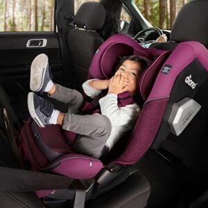 Diono Radian 3QXT 4-in-1 Rear and Forward Facing Convertible Car Seat, Safe Plus Engineering, 4 Stage Infant Protection, 10 Years 1 Car Seat, Slim Fit 3 Across, Purple Plum