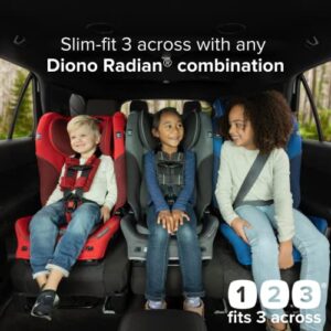 Diono Radian 3QXT 4-in-1 Rear and Forward Facing Convertible Car Seat, Safe Plus Engineering, 4 Stage Infant Protection, 10 Years 1 Car Seat, Slim Fit 3 Across, Purple Plum