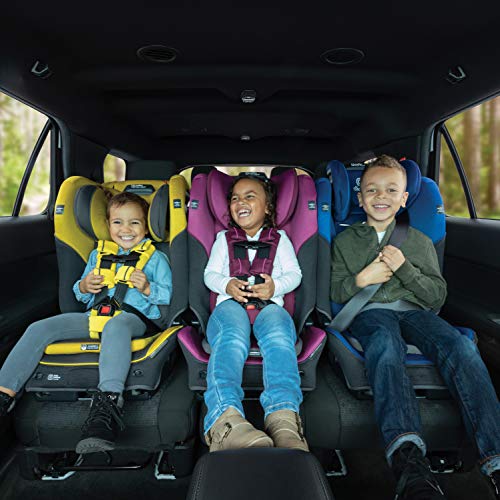 Diono Radian 3QX 4-in-1 Rear & Forward Facing Convertible Car Seat, Safe+ Engineering 3 Stage Infant Protection, 10 Years 1 Car Seat, Ultimate Protection, Slim Fit 3 Across, Black Jet