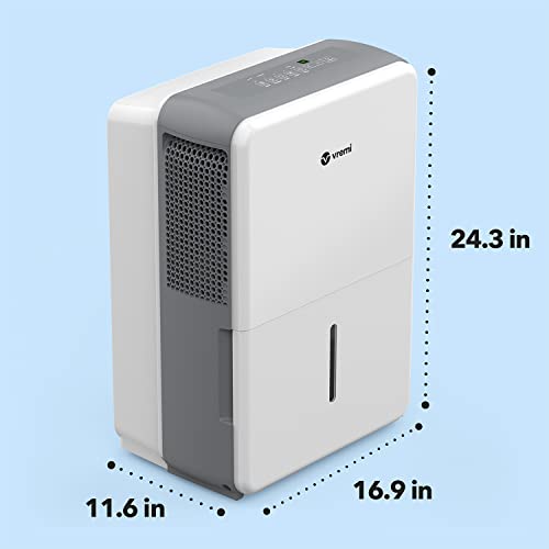 Vremi 35 Pint 3,000 Sq. Ft. Dehumidifier Energy Star Rated for Medium Spaces and Basements