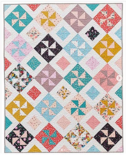 COTTONVILL Collection Bloom 20COUNT Cotton Print Quilting Fabric (1yard, 01-Bloom Main-1)