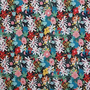 COTTONVILL Collection Bloom 20COUNT Cotton Print Quilting Fabric (1yard, 01-Bloom Main-1)