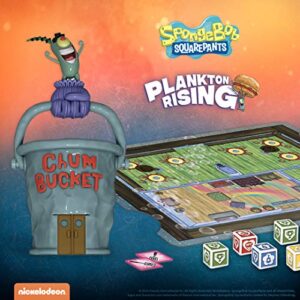 USAOPOLY Spongebob: Plankton Rising Cooperative Dice and Card Game | Featuring Artwork & Characters from Nickelodeon's Spongebob Squarepants Cartoon | Officially Licensed Spongebob Game