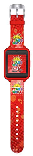 Accutime Kids Ryan's World Red Educational, Touchscreen Smart Watch Toy for Boys, Girls, Toddlers - Selfie Cam, Learning Games, Alarm, Calculator, Pedometer and More, 7Model: RYW4005AZ