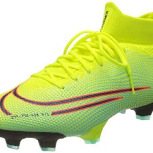 Nike Superfly 7 Pro MDS Fg, Unisex Adult's Football Soccer Shoe, Lemon Venom/Black-Aurora Green, 9 UK (44 EU)