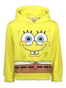 nickelodeon spongebob squarepants big boys fleece costume hoodie yellow 10-12