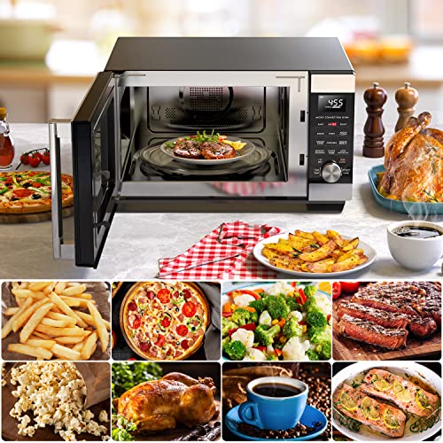 Galanz GSWWA16S1SA10 3-in-1 SpeedWave with TotalFry 360, Microwave, Air Fryer, Convection Oven with Combi-Speed Cooking, 1.6 Cu.Ft/ 1000W, Stainless Steel