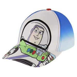disney boys' little kid baseball cap, toy story buzz lightyear adjustable toddler hat for ages 2-4, multicolor