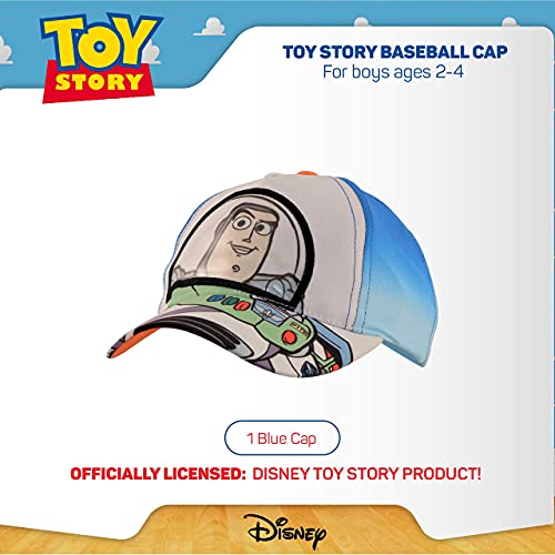 Disney Boys' Little Kid Baseball Cap, Toy Story Buzz Lightyear Adjustable Toddler Hat for Ages 2-4, Multicolor