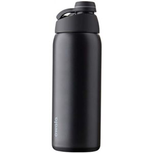 owala twist insulated stainless steel water bottle for sports and travel, bpa-free, 32-ounce, very, very dark