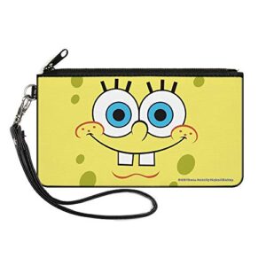 buckle-down women's standard zip wallet spongebob squarepants small, 6.5" x 3.5"