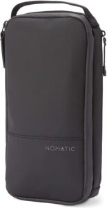 nomatic toiletry bag - water resistant storage case for shaving kit, makeup, toiletries - mini hanging toiletry bag for men and women (small v2, black)