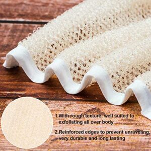 15 Packs Exfoliating Face Body Wash Cloths Towel Two Side Soft Weave Bath Cloth Exfoliating Scrubbing Massage Bath Cloth for Women and Man (White Edge)