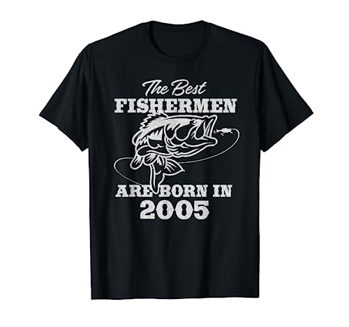 18 Year Old Fisherman: Fishing 2005 18th Birthday T-Shirt