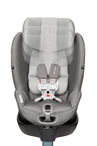 CYBEX Sirona S with SensorSafe, Convertible Car Seat, 360° Rotating Seat, Rear-Facing or Forward-Facing Car Seat, Easy Installation, SensorSafe Chest Clip, Instant Safety Alerts, Manhattan Grey