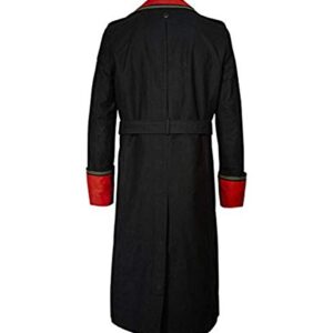 40k Warhammer Iconic Imperial Guard Costume Long Coat Red and Black Combination (Medium) (XX-Large)