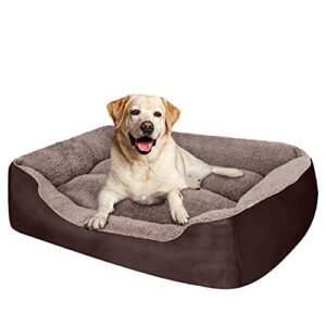 puppbudd dog beds for medium dogs, rectangle, washable, comfortable and breathable pet sofa warming orthopedic for dog