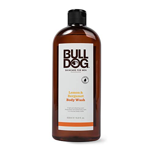 BULLDOG Mens Skincare and Grooming Body Wash, Lemon and Bergamot, Lemon, 16.9 Fluid Ounce