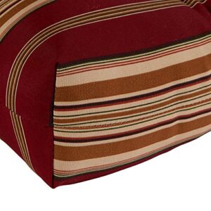 Greendale Home Fashions Outdoor 44 x 22-inch High Back Chair Cushion, Set of 1, Tuscan Stripe
