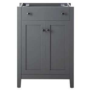 Modway EEI-3875-GRY Nantucket 24" Bathroom Vanity Cabinet in Gray (Sink Basin Not Included), 24 Inch